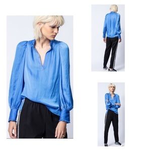NWT Zadig&Voltaire Titu Satin Tunic Top